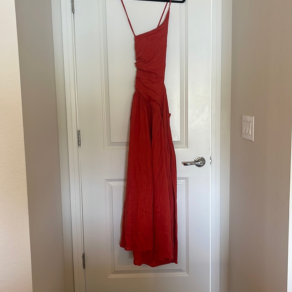 Long linen dress